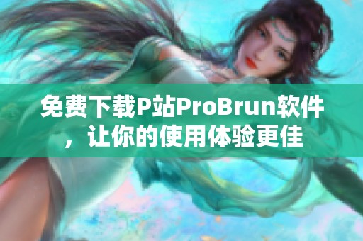 免费下载P站ProBrun软件，让你的使用体验更佳