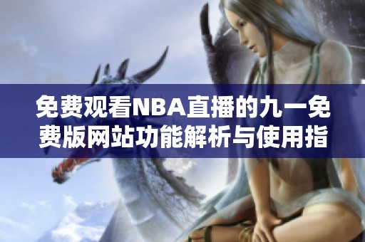 免费观看NBA直播的九一免费版网站功能解析与使用指南