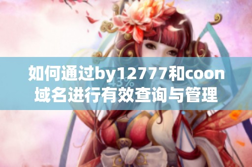 如何通过by12777和coon域名进行有效查询与管理