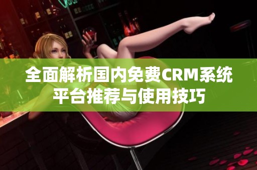 全面解析国内免费CRM系统平台推荐与使用技巧