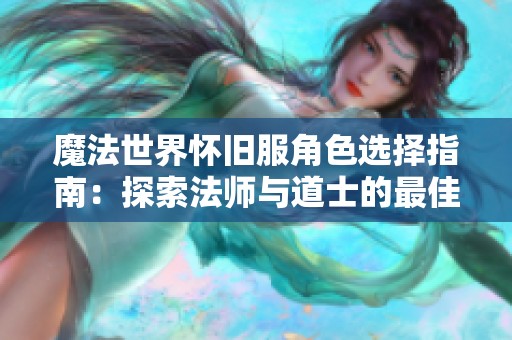 魔法世界怀旧服角色选择指南：探索法师与道士的最佳配合