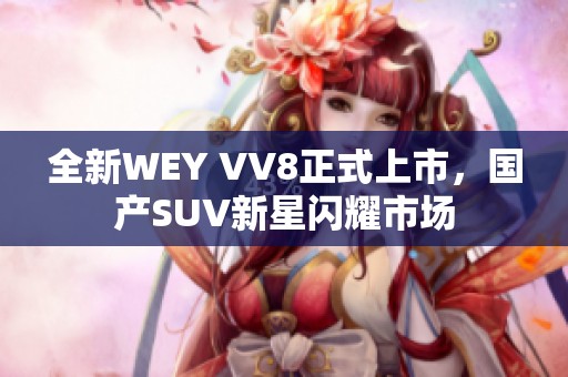 全新WEY VV8正式上市，国产SUV新星闪耀市场