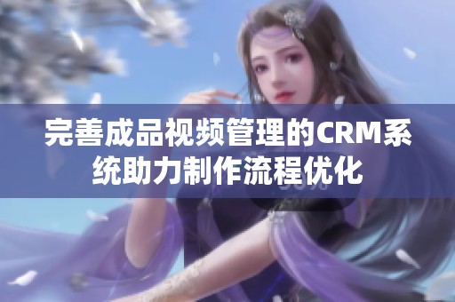 完善成品视频管理的CRM系统助力制作流程优化
