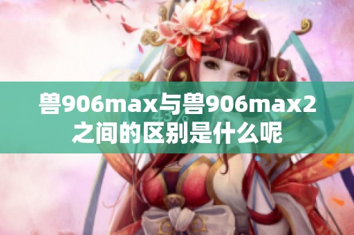 兽906max与兽906max2之间的区别是什么呢