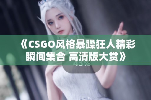 《CSGO风格暴躁狂人精彩瞬间集合 高清版大赏》