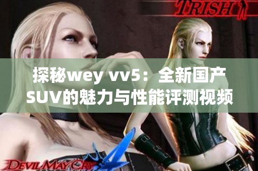 探秘wey vv5：全新国产SUV的魅力与性能评测视频