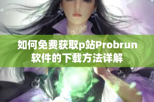 如何免费获取p站Probrun软件的下载方法详解