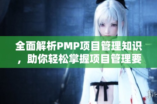 全面解析PMP项目管理知识，助你轻松掌握项目管理要领