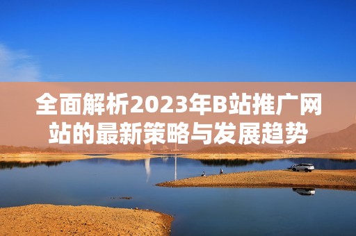 全面解析2023年B站推广网站的最新策略与发展趋势