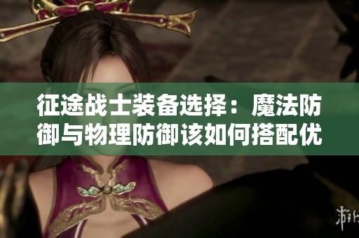 征途战士装备选择：魔法防御与物理防御该如何搭配优化