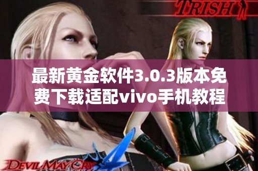 最新黄金软件3.0.3版本免费下载适配vivo手机教程