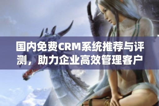 国内免费CRM系统推荐与评测，助力企业高效管理客户关系