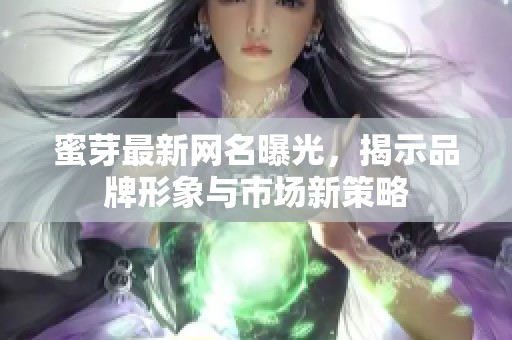 蜜芽最新网名曝光，揭示品牌形象与市场新策略